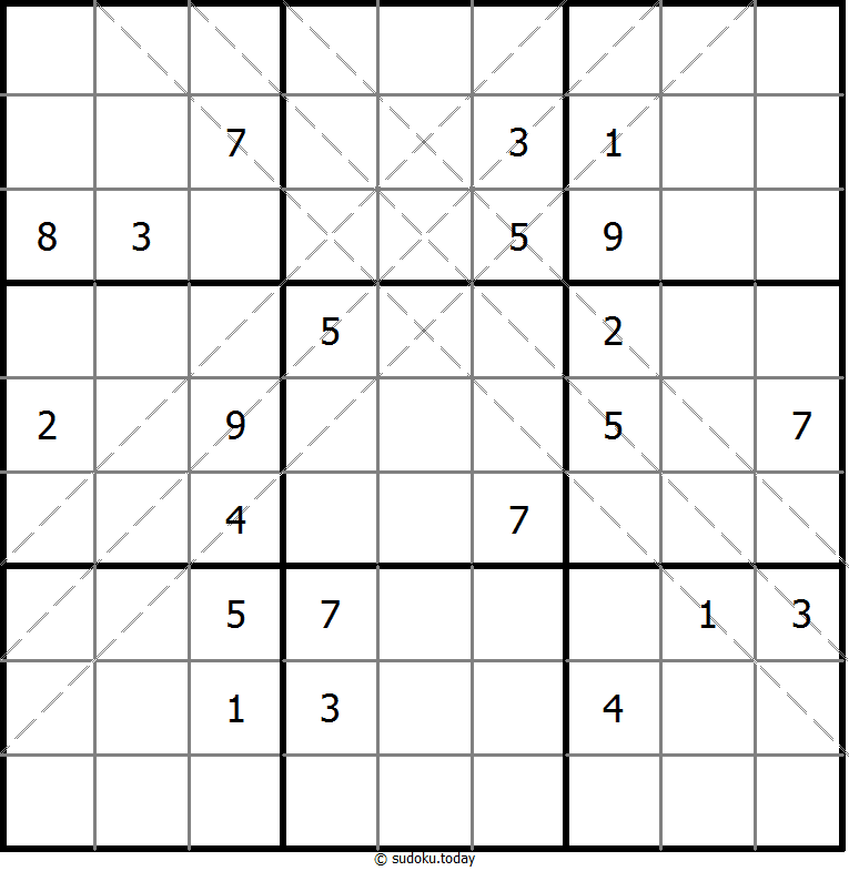 多对角线数独 #10943