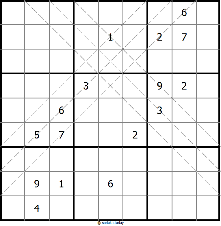 多对角线数独 #10946