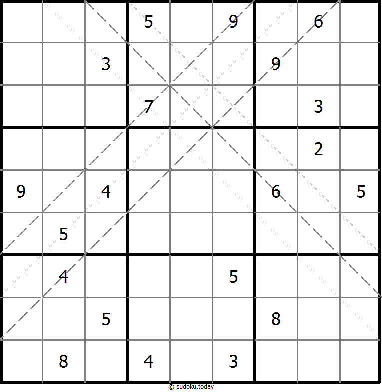 多对角线数独 #10957