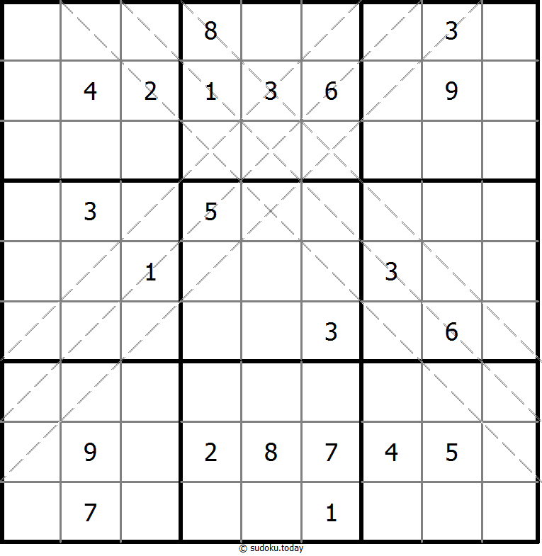 多对角线数独 #10960