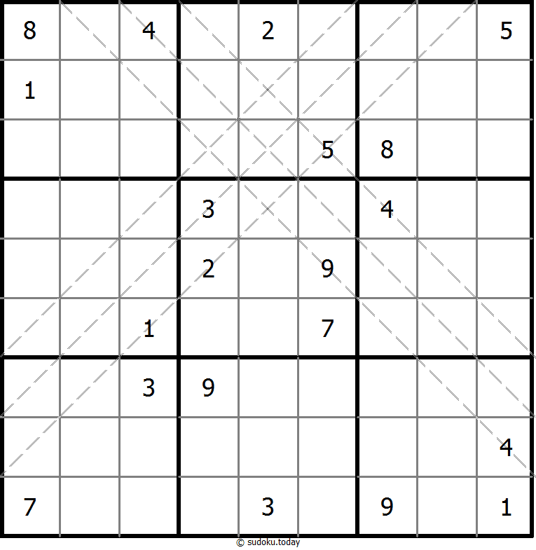 多对角线数独 #10961