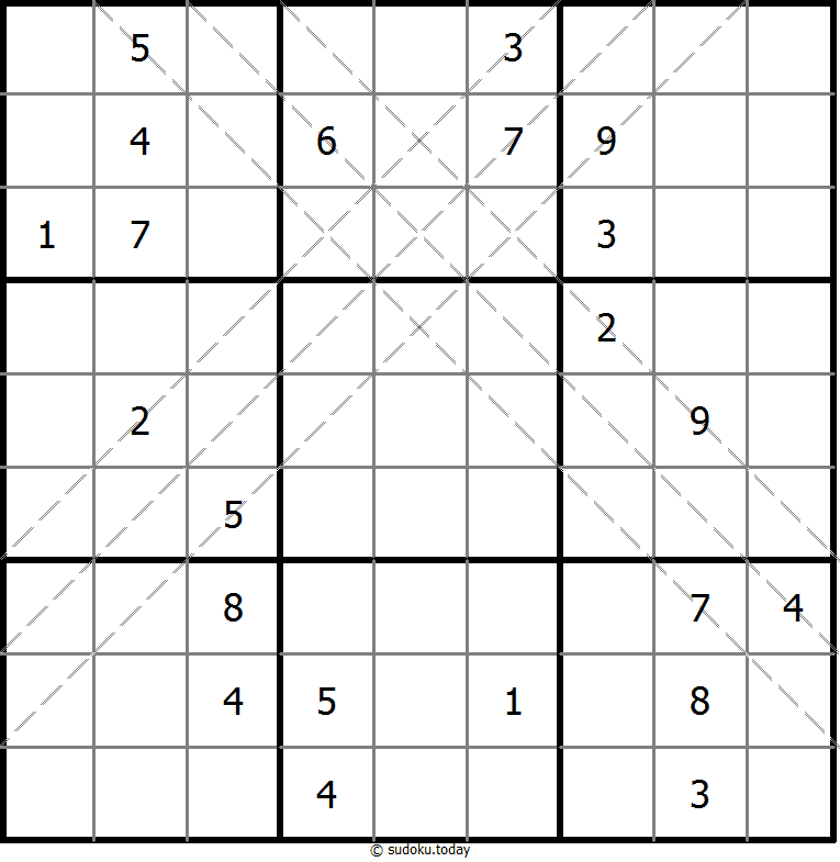 多对角线数独 #10971