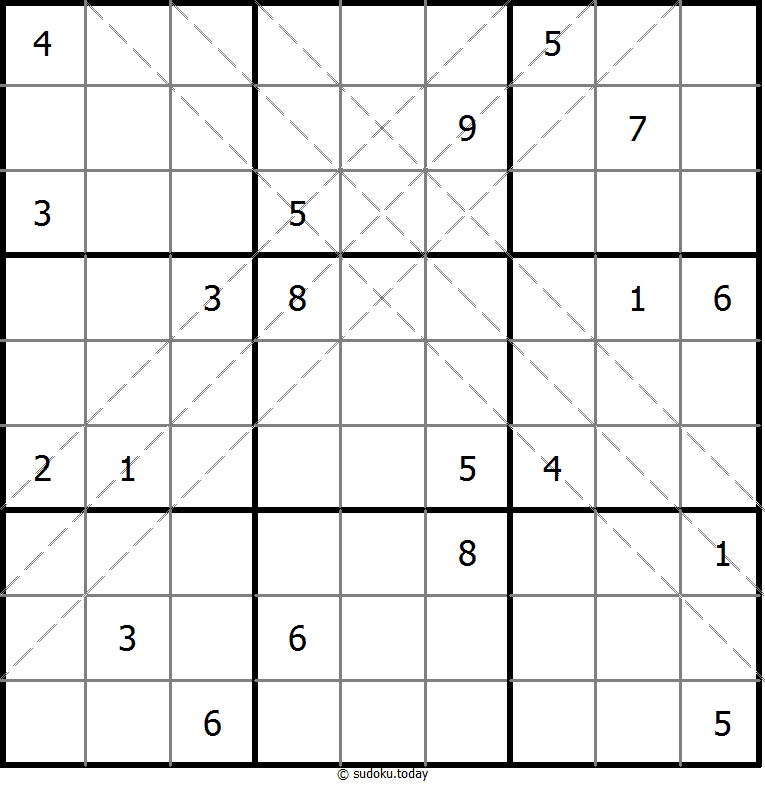 多对角线数独 #10979