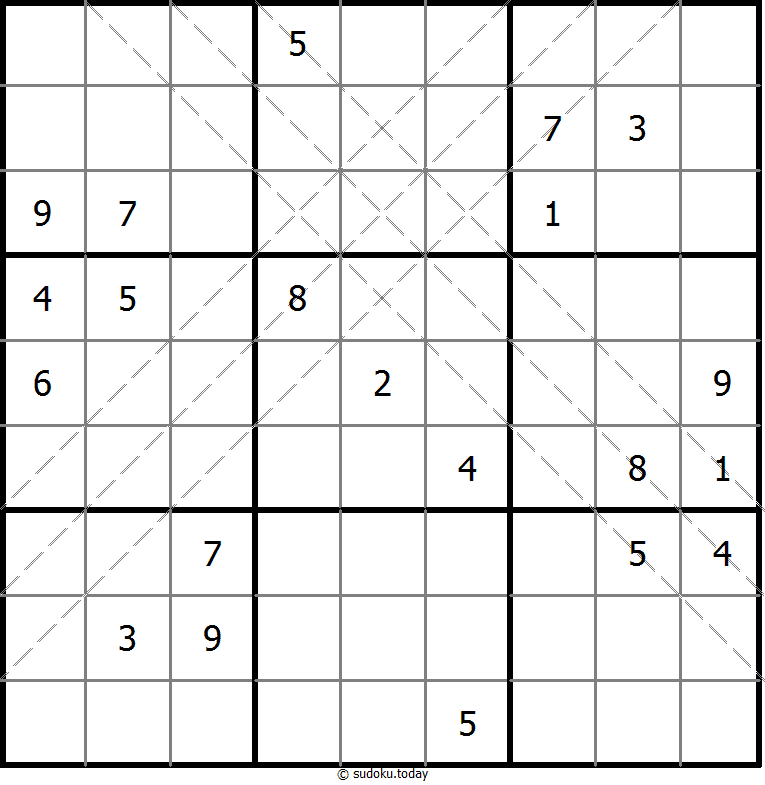 多对角线数独 #10981