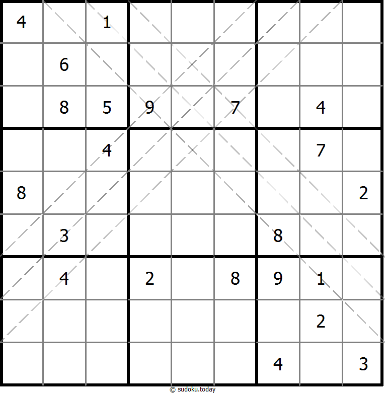 多对角线数独 #10982