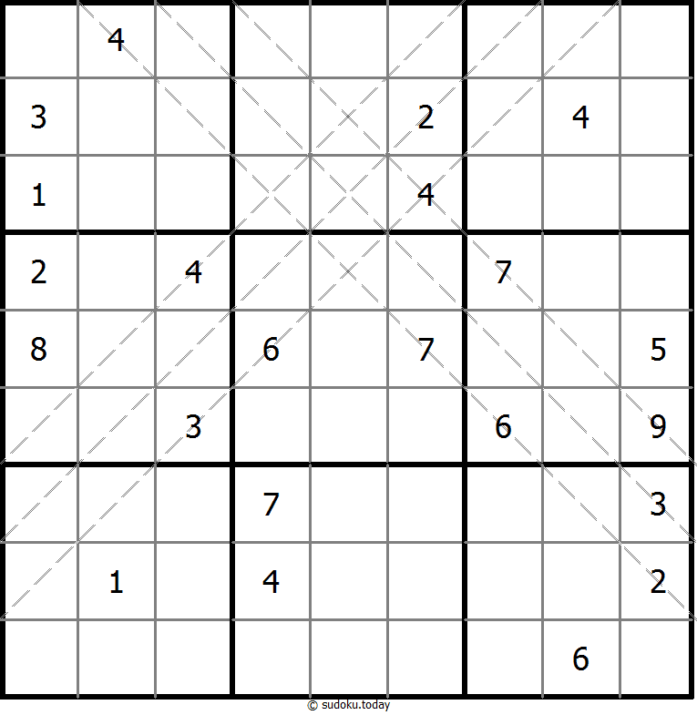 多对角线数独 #10983