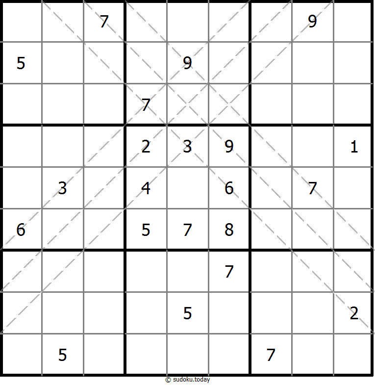 多对角线数独 #10984
