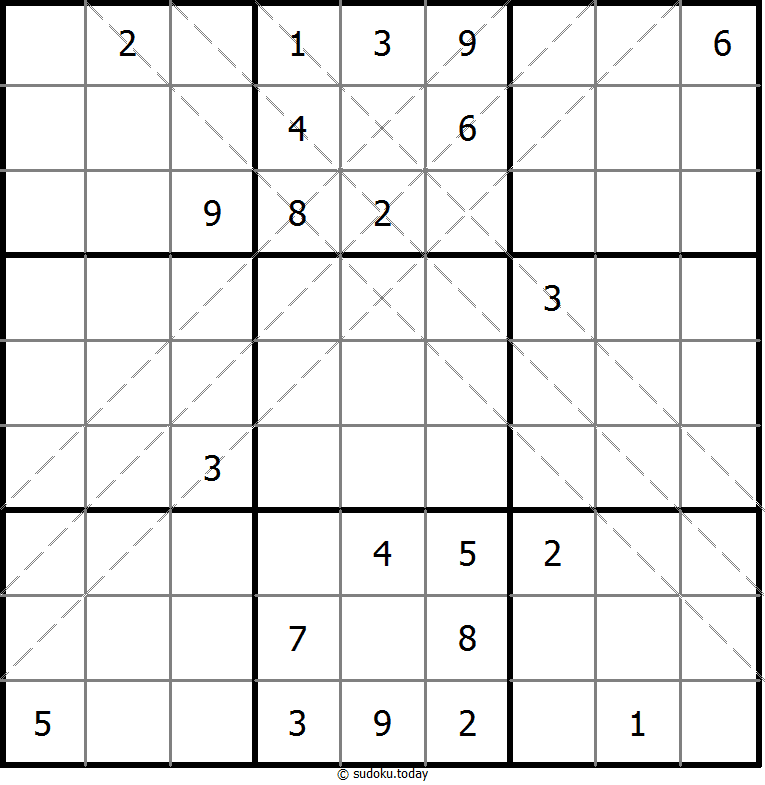 多对角线数独 #10986