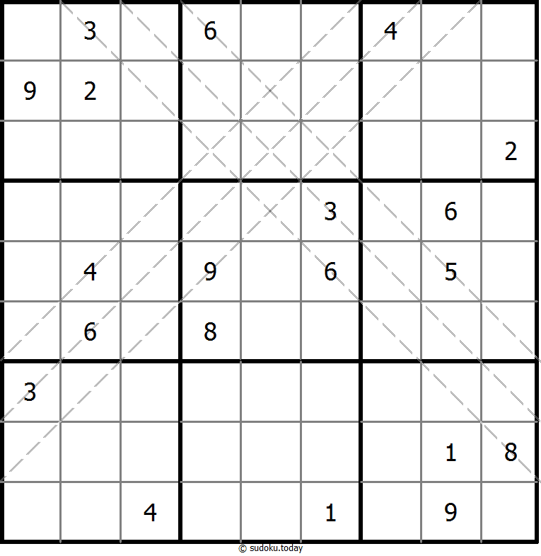 多对角线数独 #10987