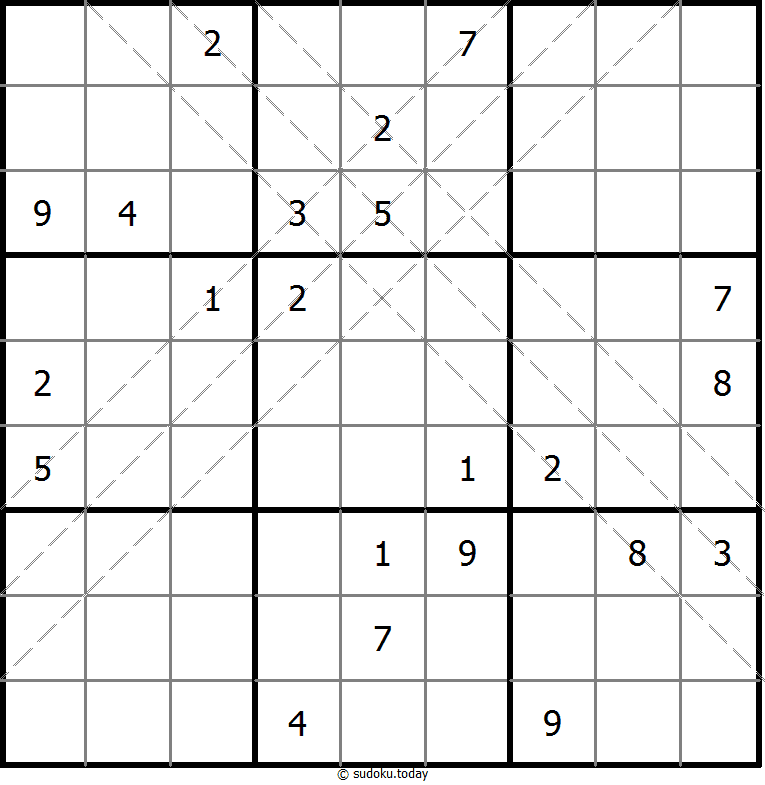 多对角线数独 #10990