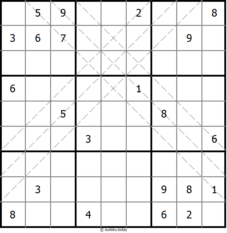 多对角线数独 #10992
