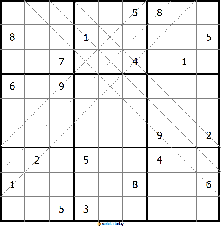 多对角线数独 #10994