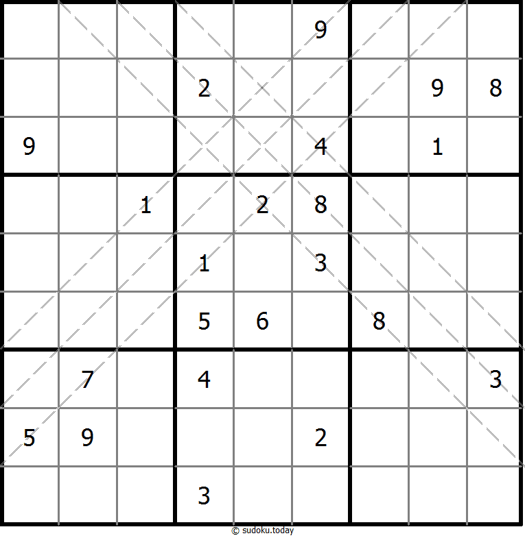 多对角线数独 #10996