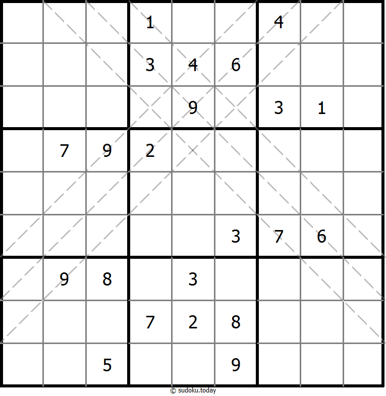 多对角线数独 #10997