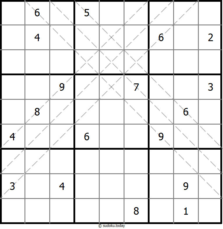 多对角线数独 #11000