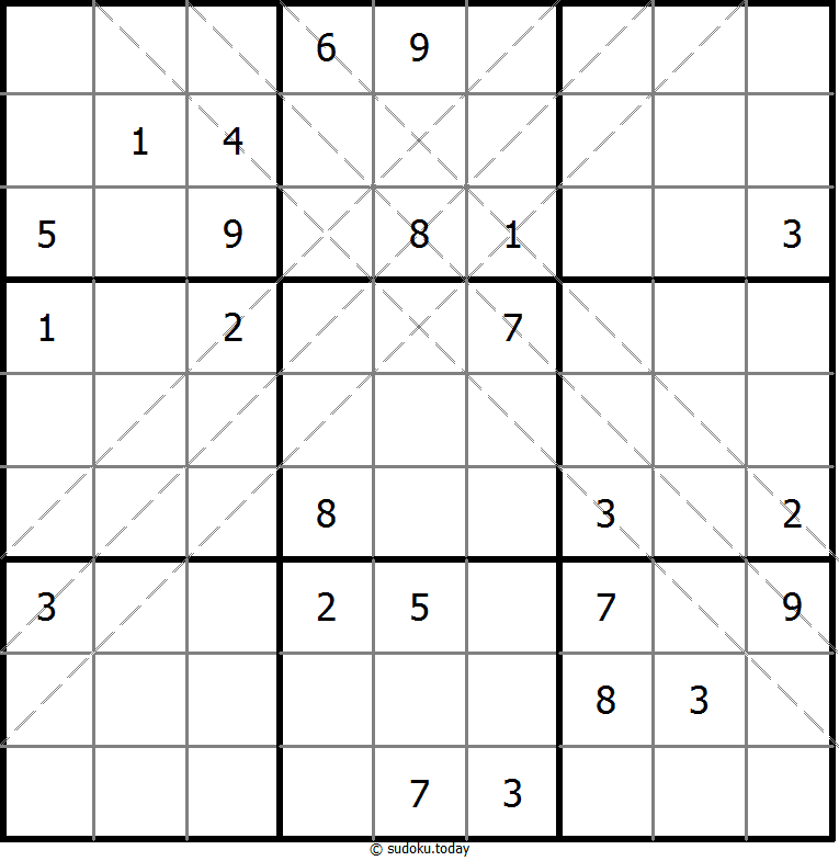 多对角线数独 #11002