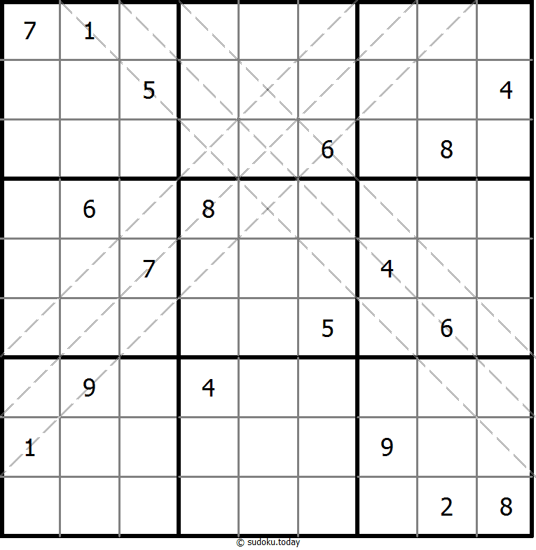多对角线数独 #11003