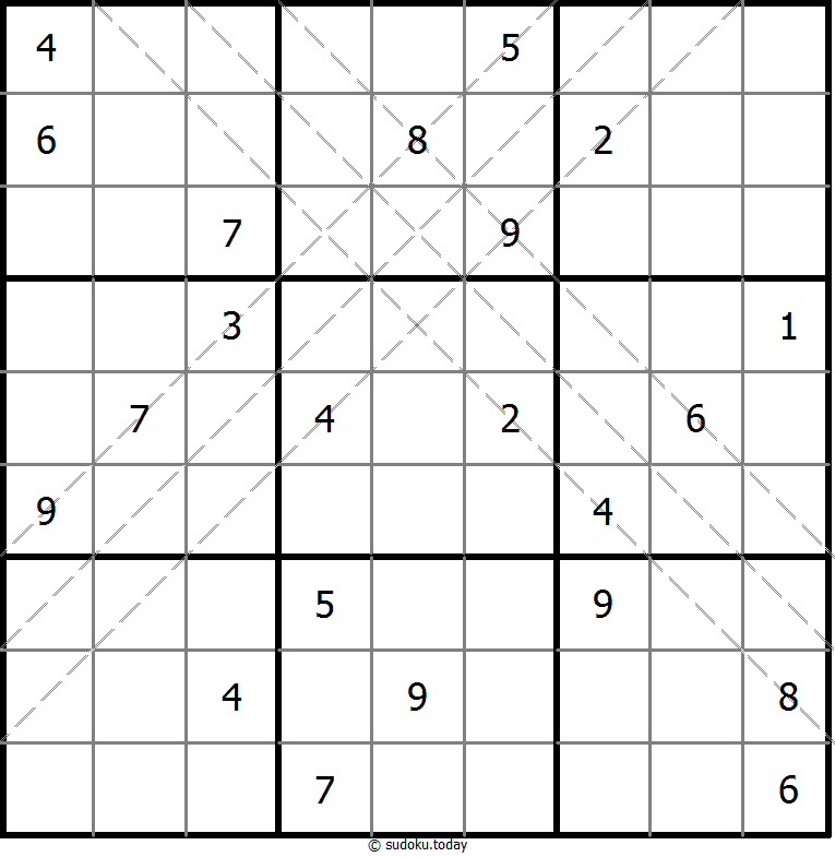 多对角线数独 #11047