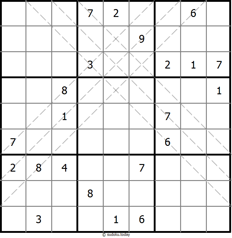 多对角线数独 #11060