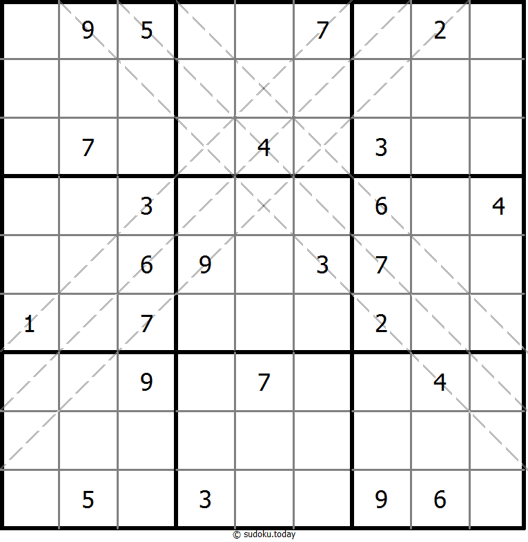 多对角线数独 #11067