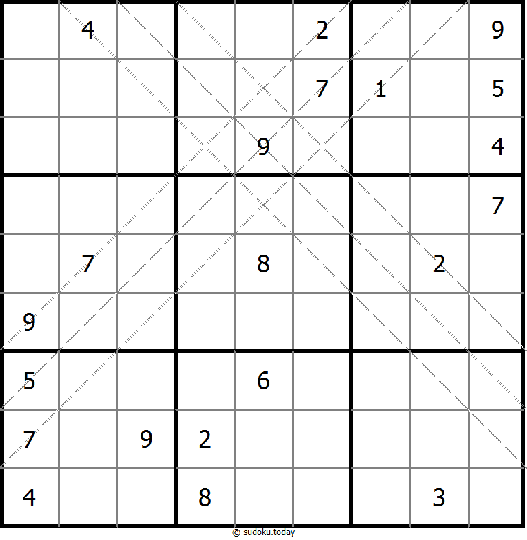 多对角线数独 #11070
