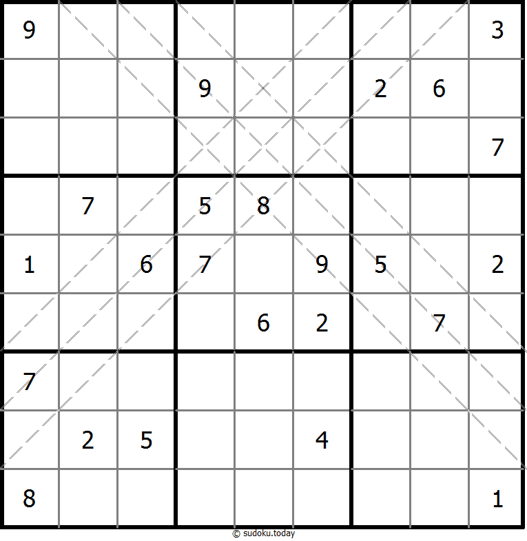 多对角线数独 #11087