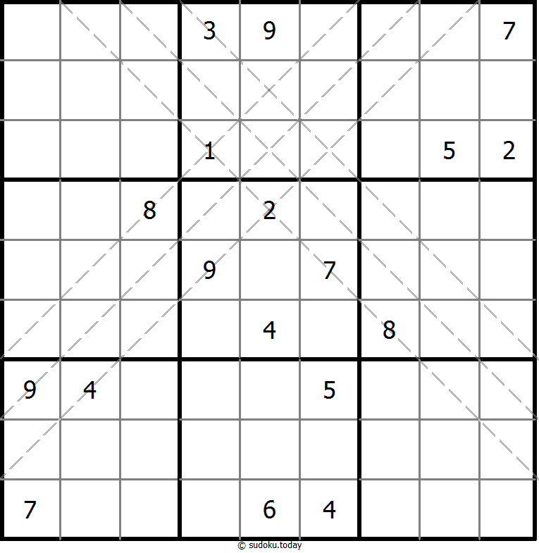 多对角线数独 #11093