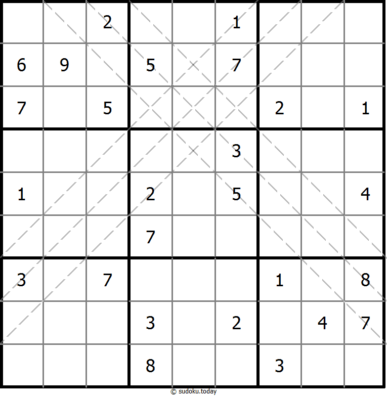 多对角线数独 #11119