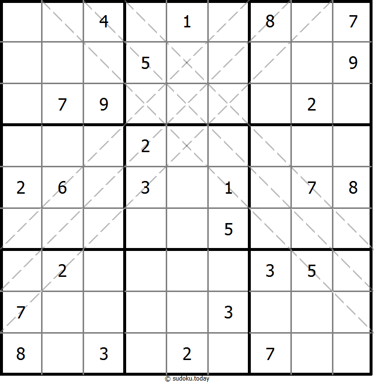 多对角线数独 #11138