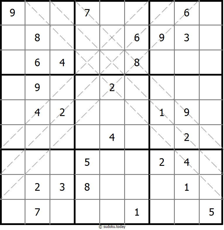 多对角线数独 #11142