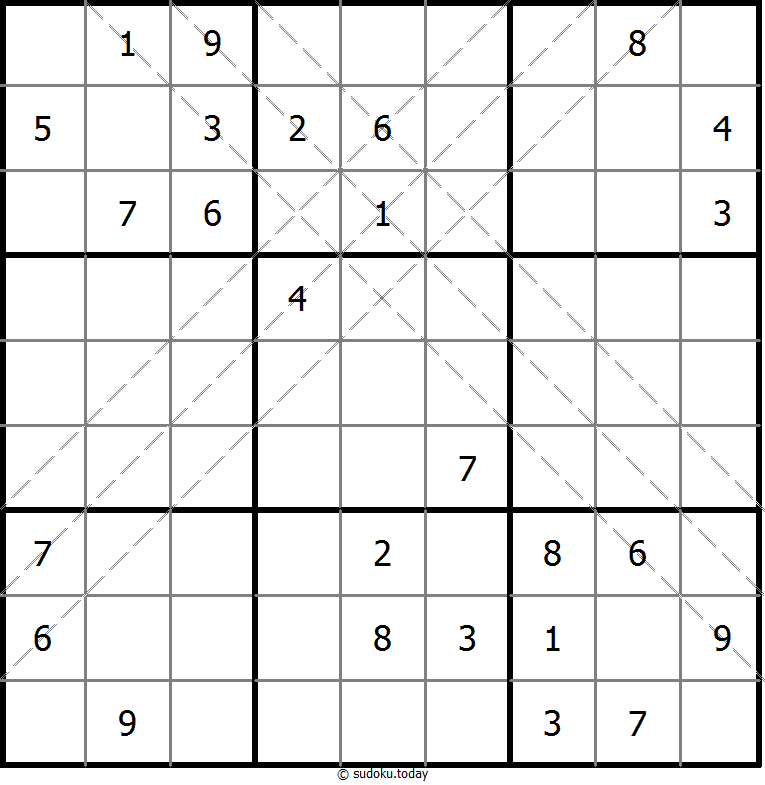 多对角线数独 #11143