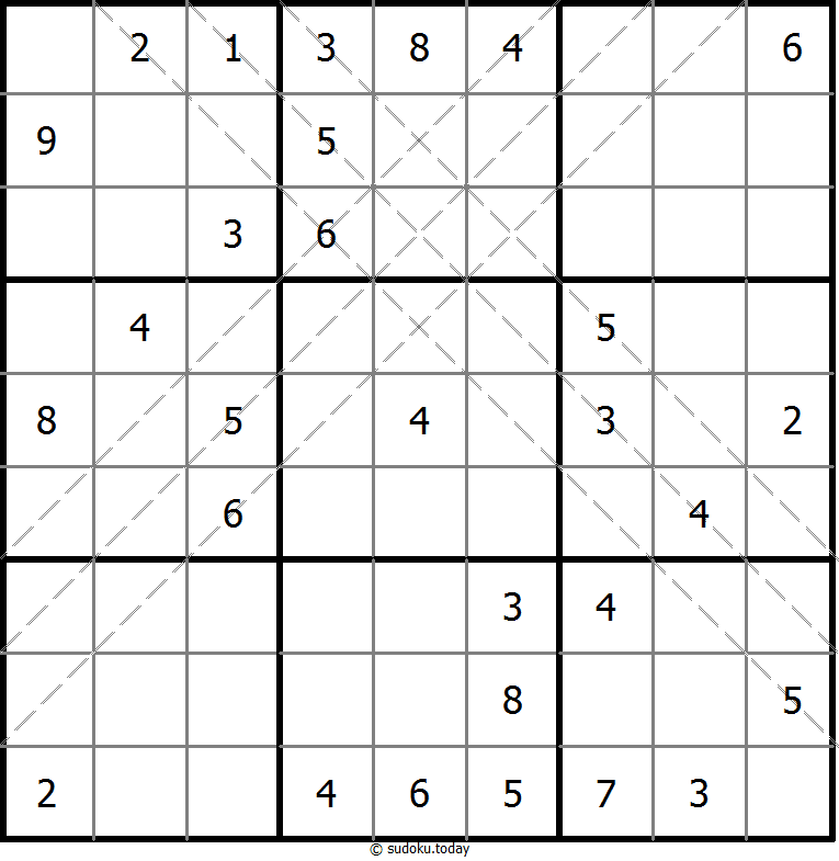 多对角线数独 #11146
