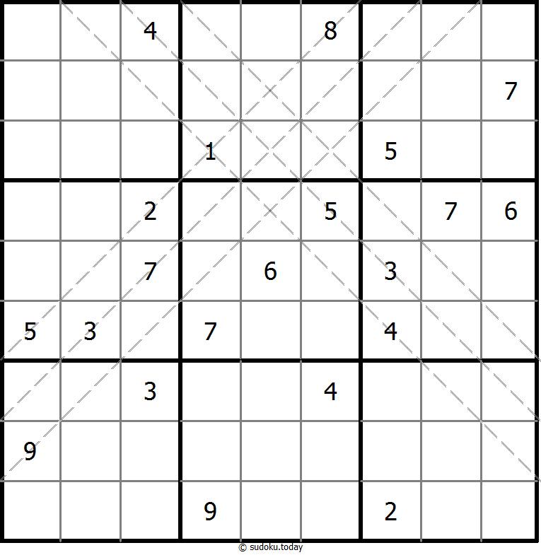 多对角线数独 #11150