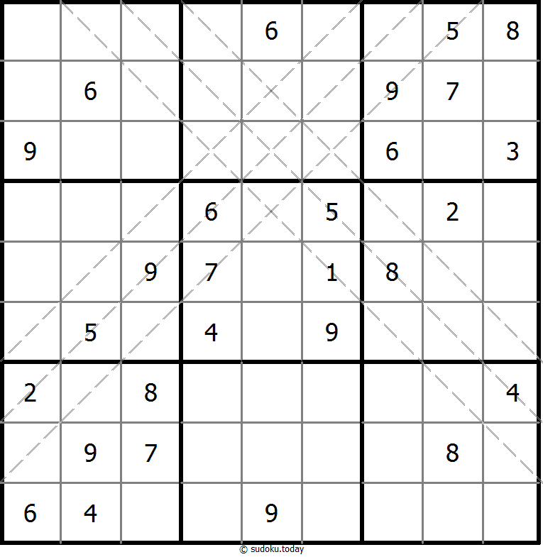 多对角线数独 #11159