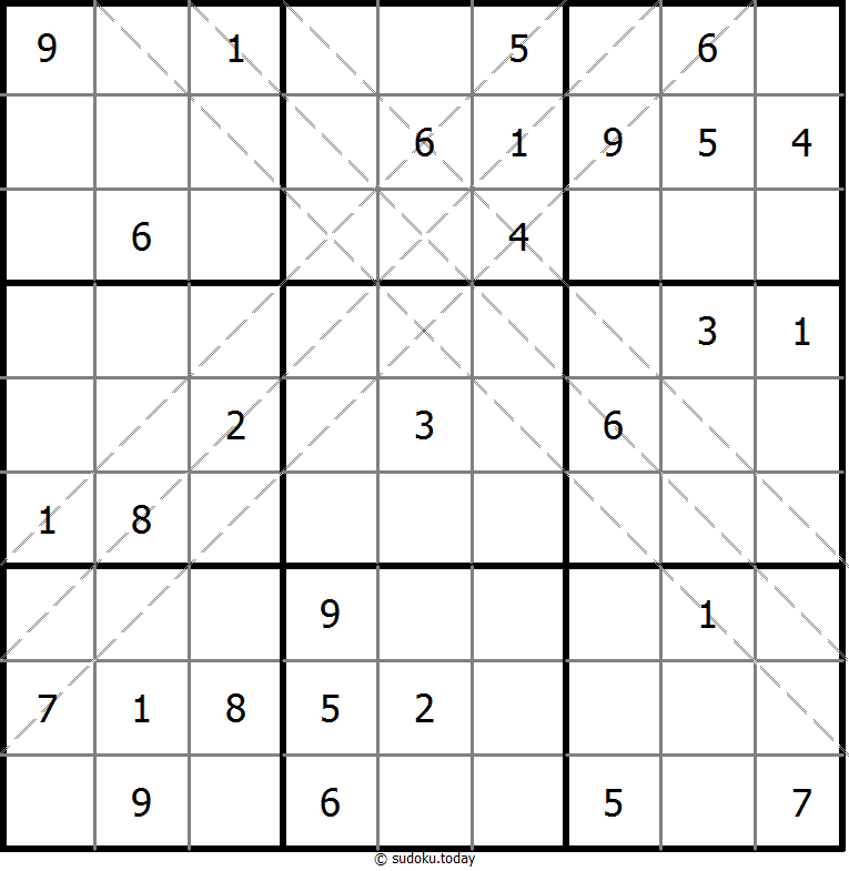 多对角线数独 #11165