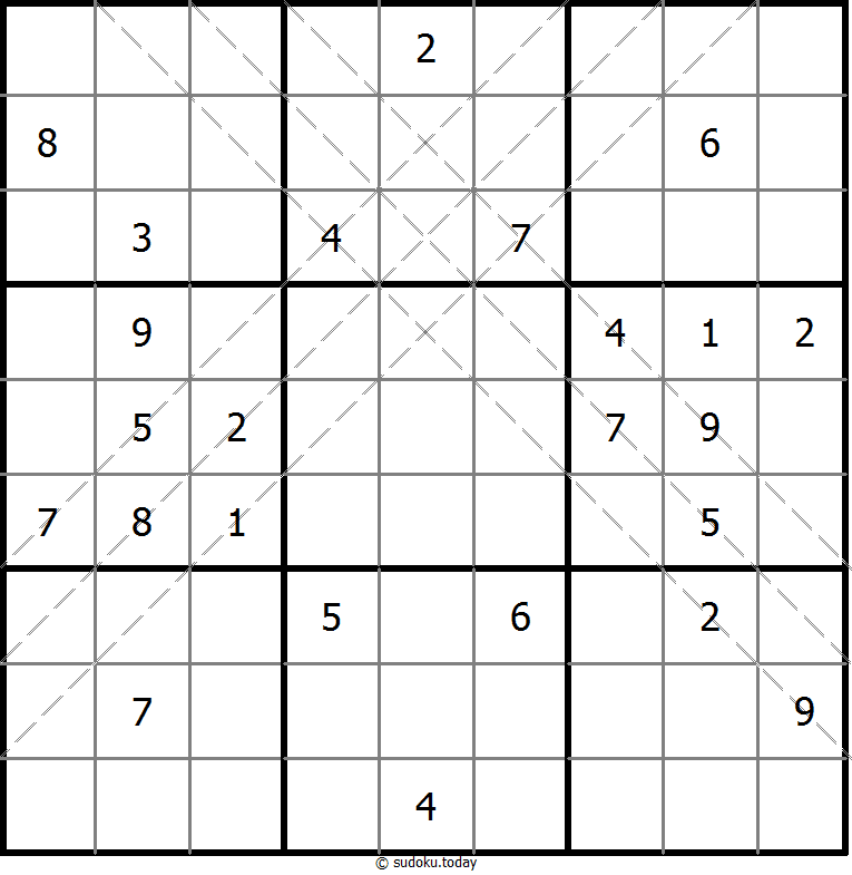 多对角线数独 #11168