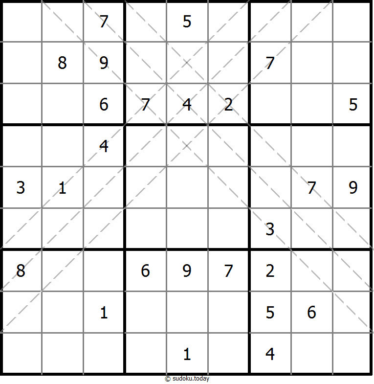 多对角线数独 #11169