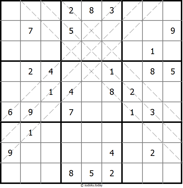 多对角线数独 #11174