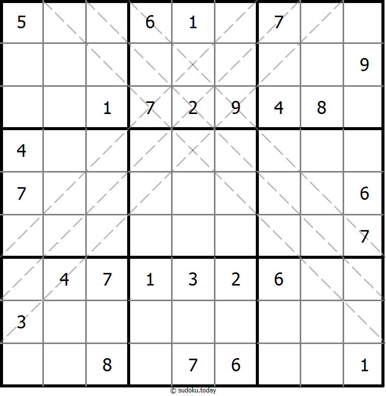 多对角线数独 #11175