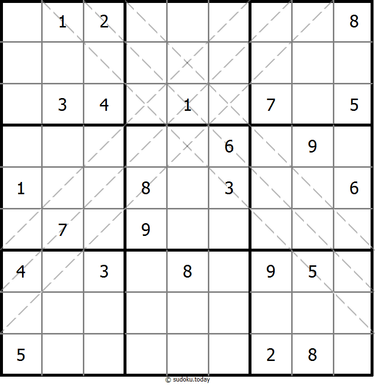 多对角线数独 #11177