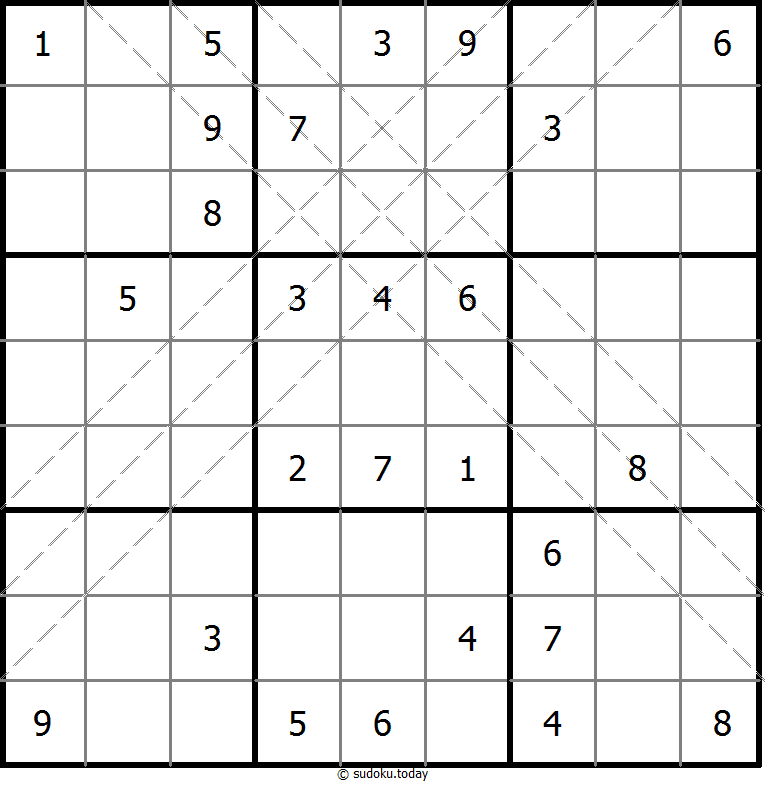 多对角线数独 #11184