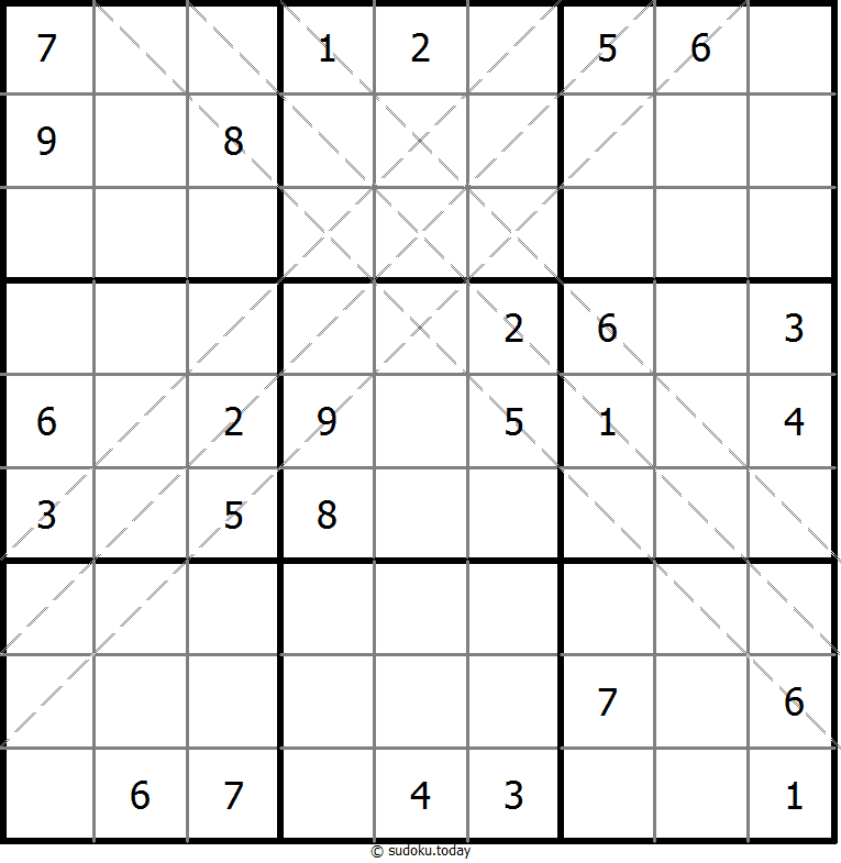 多对角线数独 #11187