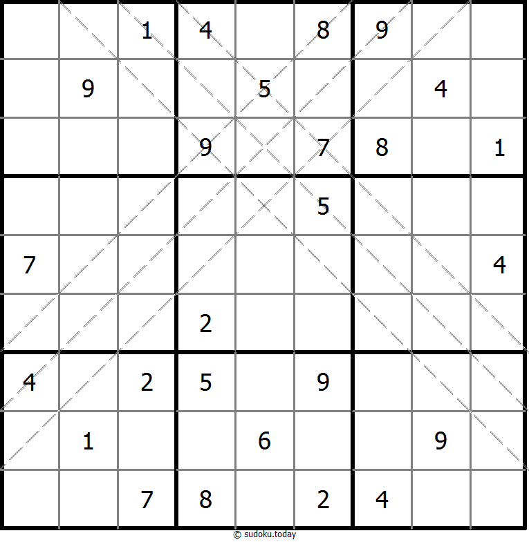 多对角线数独 #11192