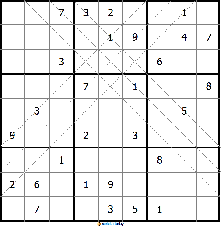 多对角线数独 #11202