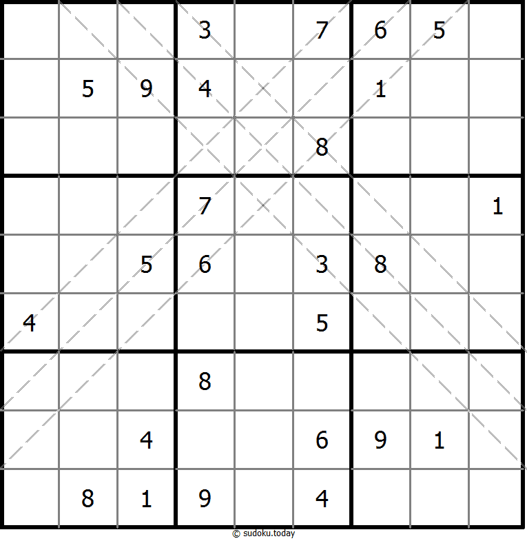 多对角线数独 #11214