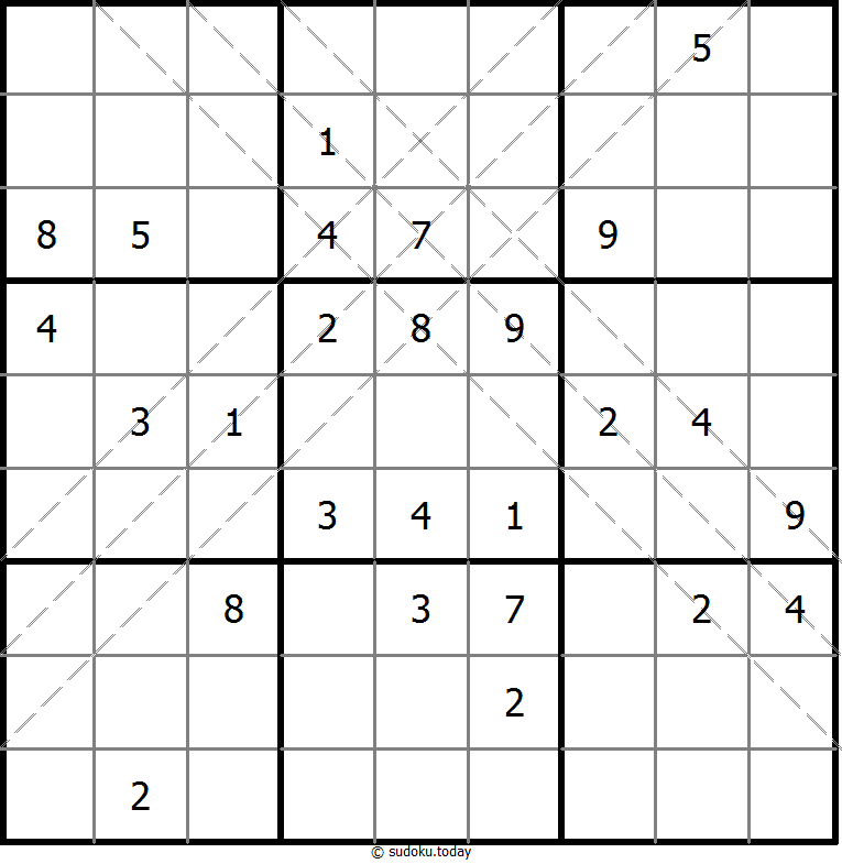 多对角线数独 #11242