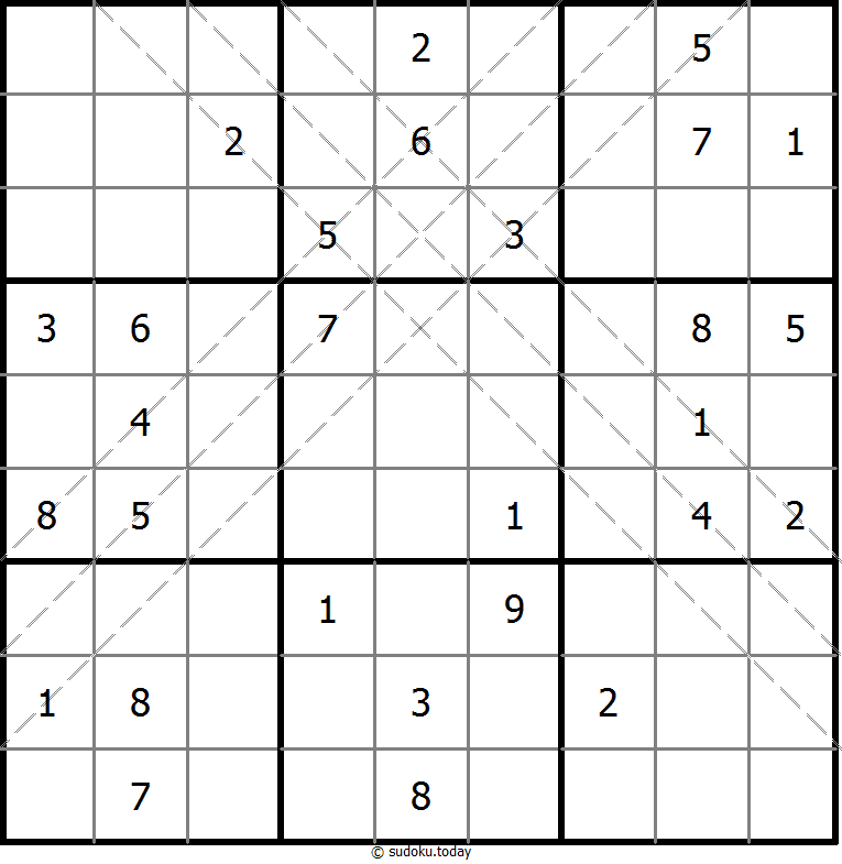 多对角线数独 #11248
