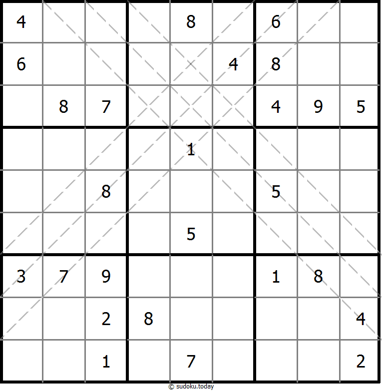 多对角线数独 #11249