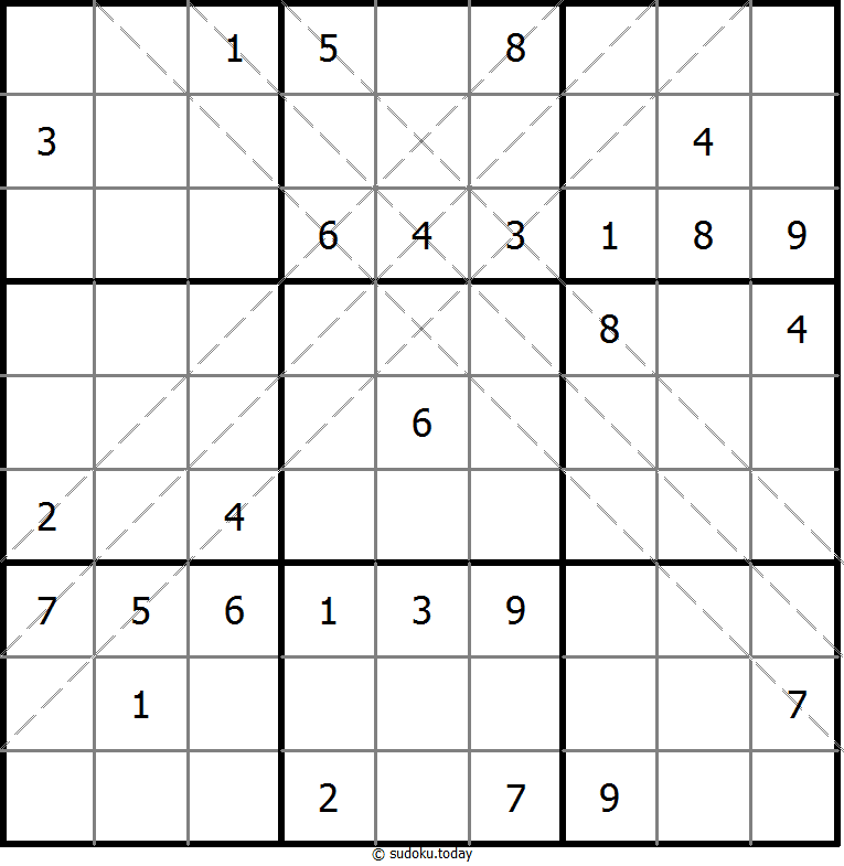 多对角线数独 #11250