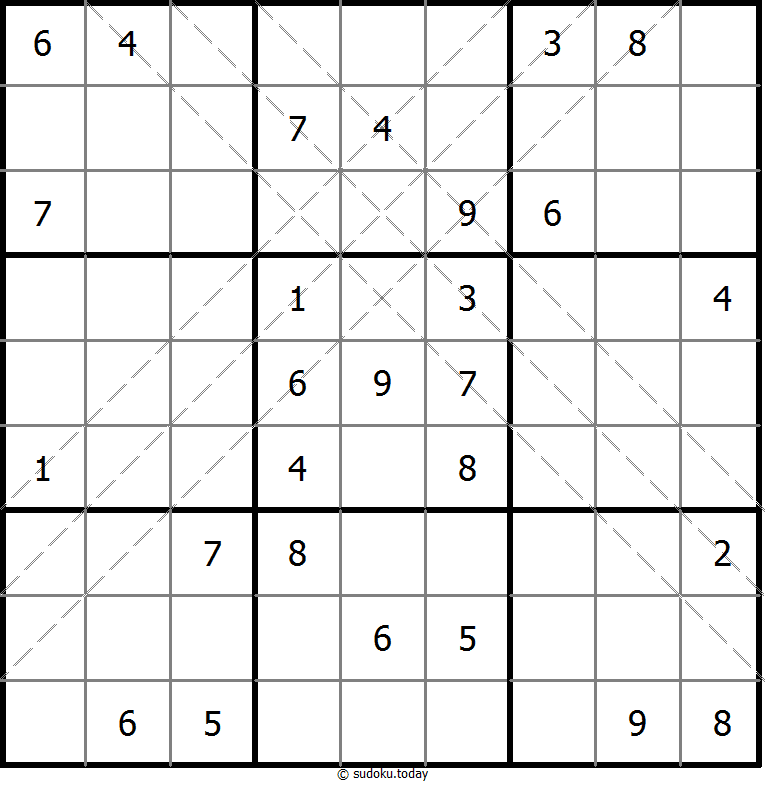 多对角线数独 #11273